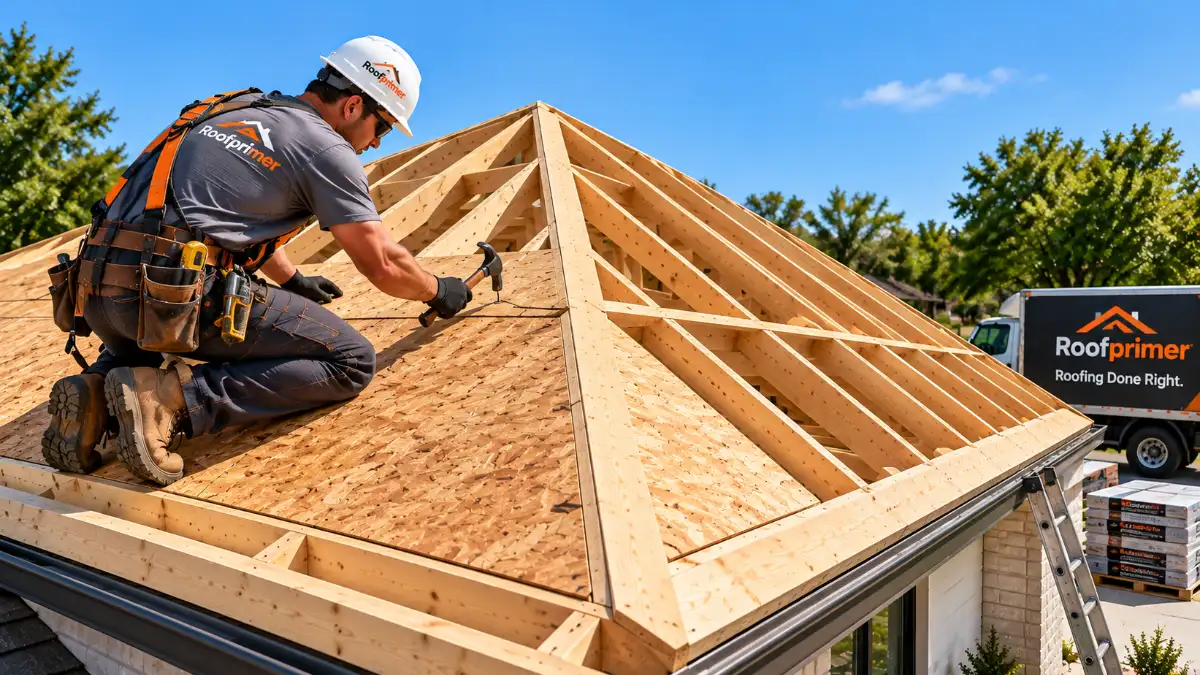 Hip roof framing