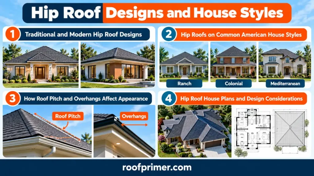 What Is a Hip Roof? Types, Parts, Pros and Cons, Costs and Design Guide 5 Hip Roof Designs and House Styles