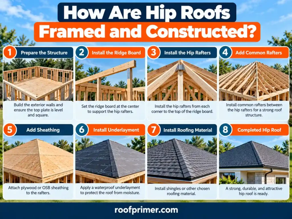 What Is a Hip Roof? Types, Parts, Pros and Cons, Costs and Design Guide 6 Hip Roofs Framed and Constructed