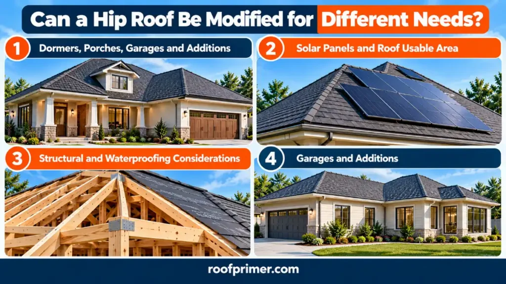 What Is a Hip Roof? Types, Parts, Pros and Cons, Costs and Design Guide 8 Can a Hip Roof Be Modified for Different Needs