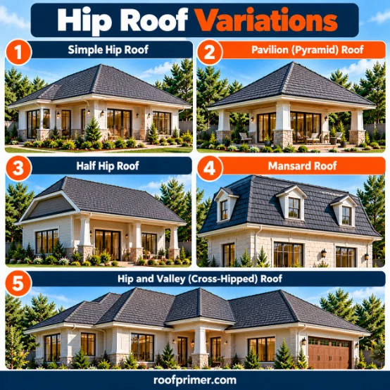 Hip Roof Variations