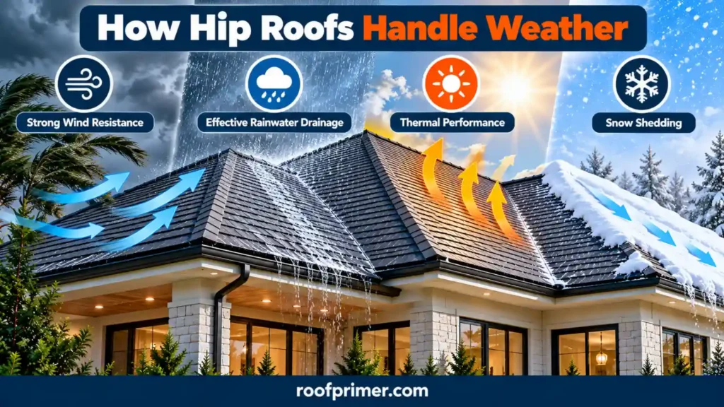 How Hip Roofs Handle Weather