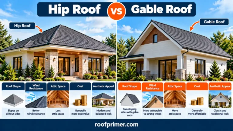 Hip Roof vs Gable Roof