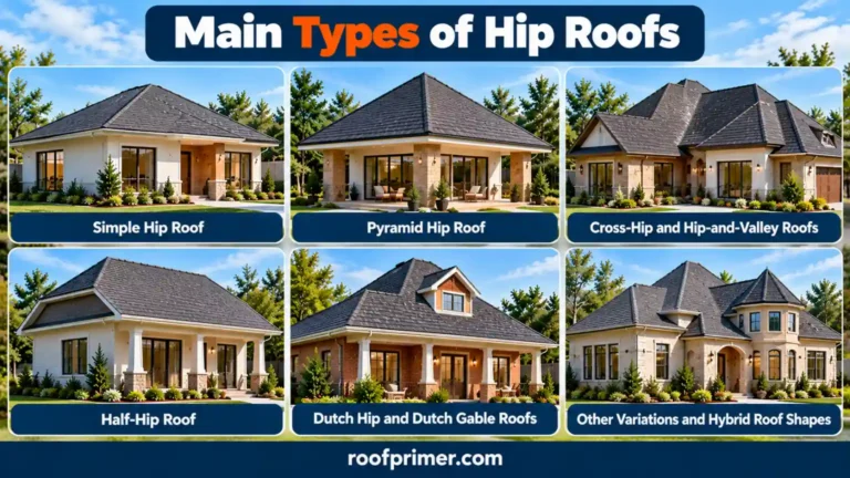 types of hip roofs