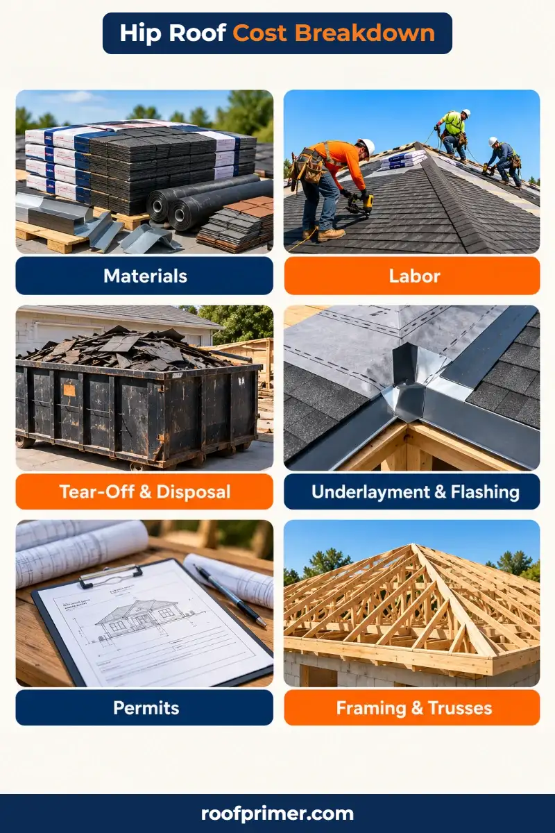 Hip Roof Cost Breakdown hip roof cost breakdown materials labor and extras