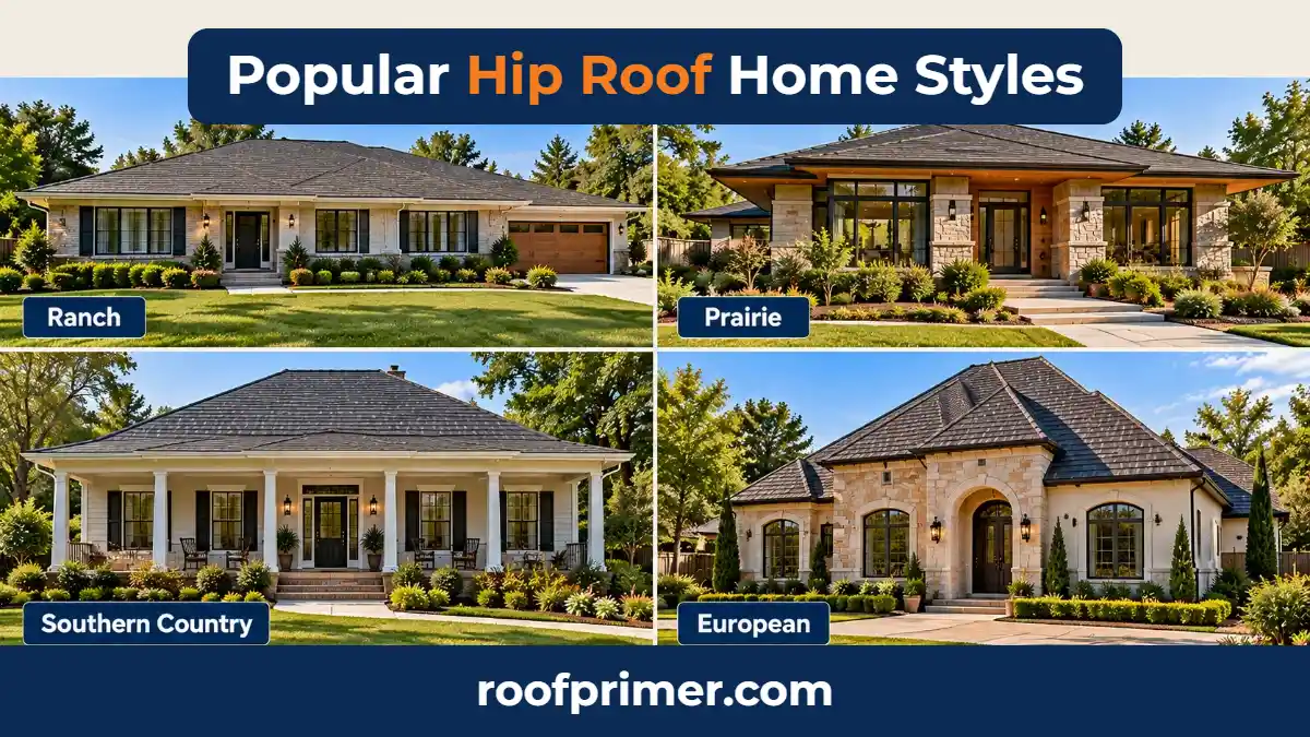 Popular Home Styles for Hip Roof House Plans popular home styles for house plans with a hip roof