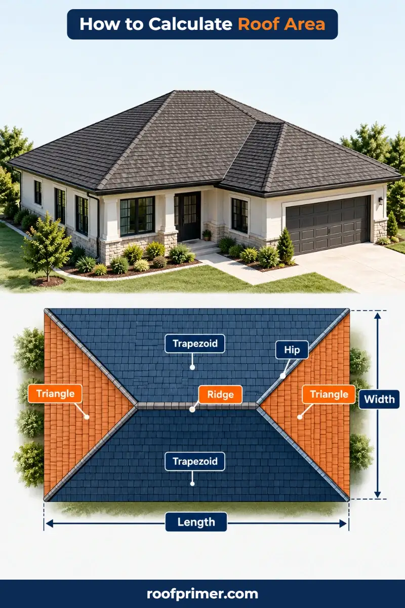 How to Calculate Hip Roof Area how to calculate hip roof area